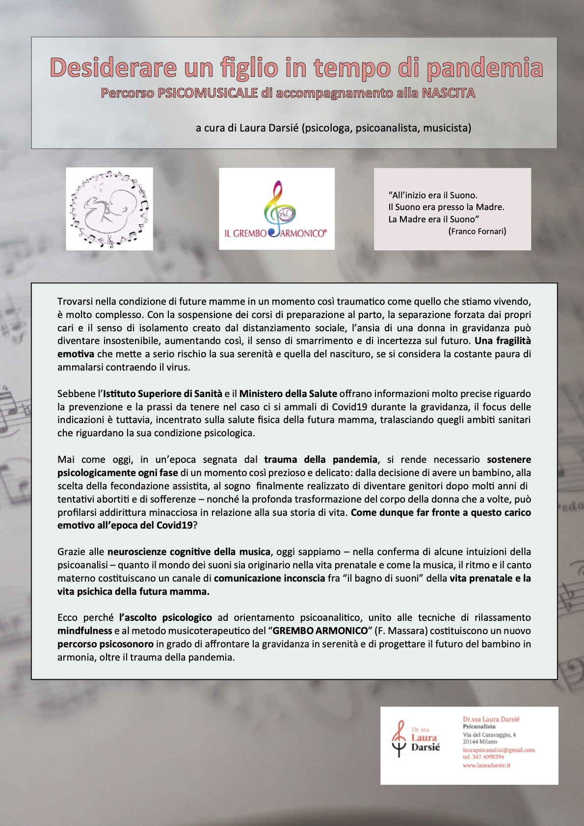 Maternità e COVID-19: Desiderare un foglio in tempo di pandemia